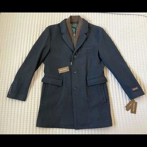 Michael Kors M Slim Fit Dickey Coat - Navy Heather